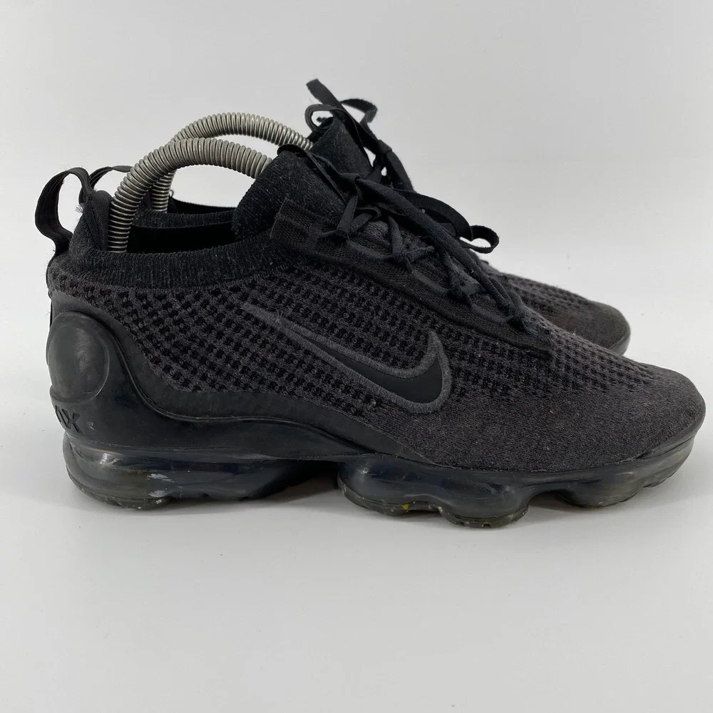 Nike Air VaporMax 2021 FK Kids 6Y Black Anthracite Flyknit DB1550-001 Sneaker